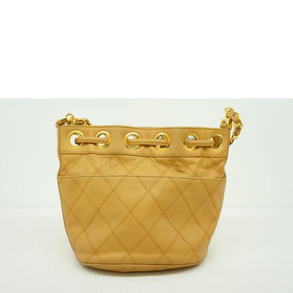 Chanel Bicolore Drawstring Bag Chain Shoulder - Picture 1 of 9